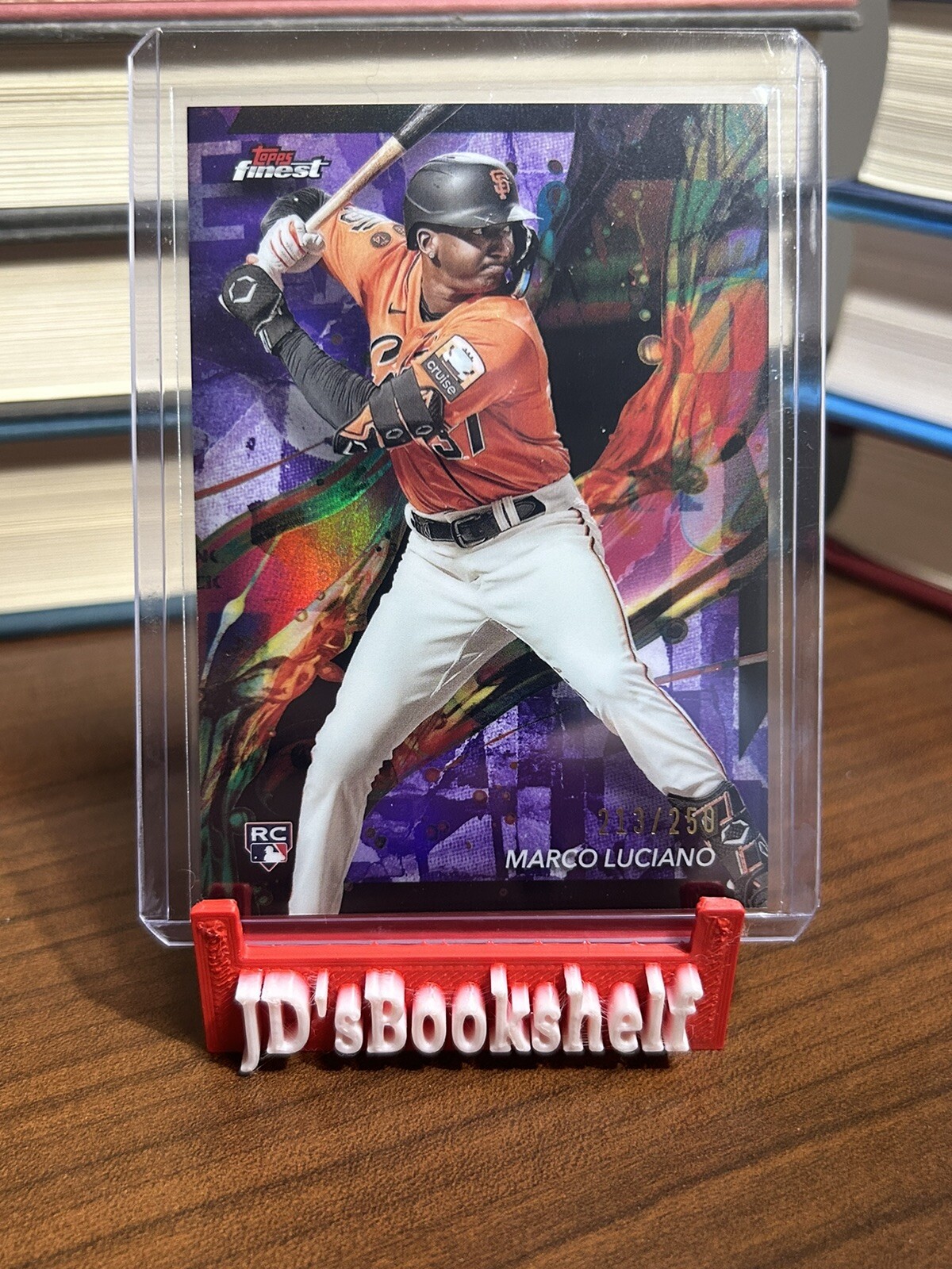 2024 Topps Finest MARCO LUCIANO #42 ROOKIE PURPLE REFRACTOR RC /250 GIANTS