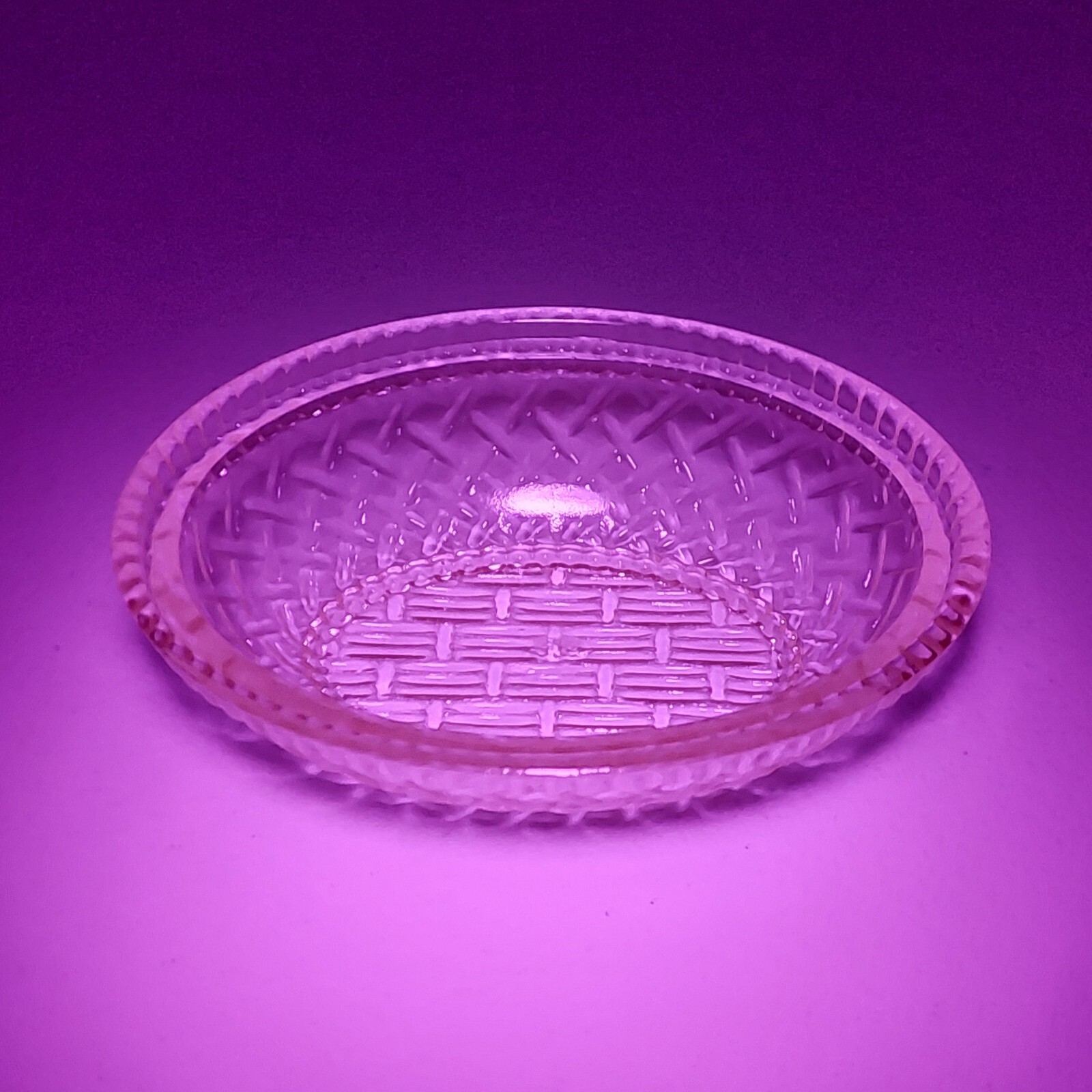 BLUE VASELINE GLASS URANIUM GLASS HEN CHICKEN CANDY DISH, Depression