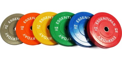 Olympic Bumper Plate Weight Plate with Steel Hub, Black or colored Set Home Gym