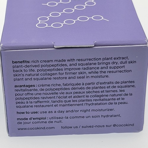 Cocokind Resurrection Polypeptide Cream - Travel/Mini Size 0.5oz 15mL New In Box - Picture 6 of 7