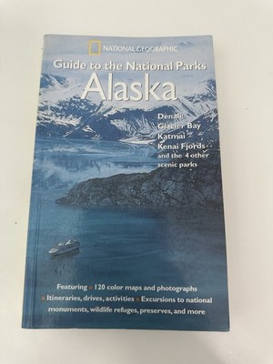 National Geographic Guide to the National Parks Alaska Maps - VERY GOOD