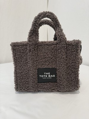 The Tote Bag Teddy Medium Marc Jacobs Shearling Top Handle Purse MSRP $275