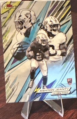 Topps Finest Ashton Jeanty Rookie Power Kings PK-3 Las Vegas Raiders Card