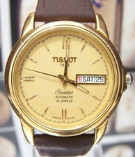 TISSOT VINTAGE 80'S LOVELY 1853 GP AUTO DAY DATE SEASTAR 21 JEWELS ETA 2846 WORK