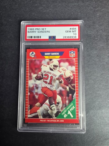 Barry Sanders #494 1989 Pro Set card