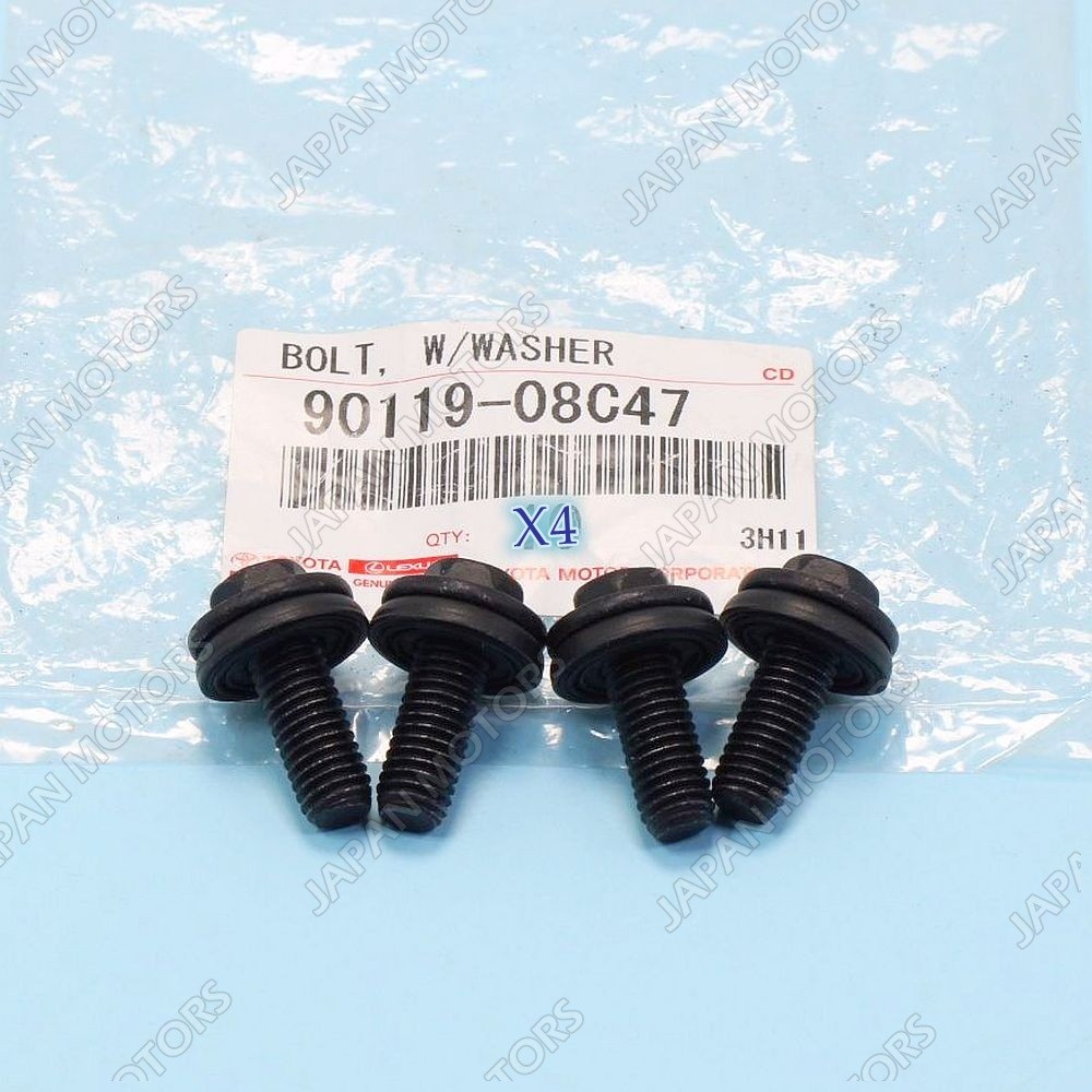 x4 New Genuine OEM Toyota Lexus Roof Rack Bracket Bolts with