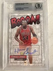 Horace Grant Custom Card on Card Auto Beckett Authentic Chicago Bulls HOF