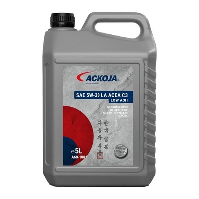 Motoröl 5L SAE 5W-30 LowAsh C3 SN CF für HONDA HYUNDAI KIA MAZDA NISSAN ACKOJA
