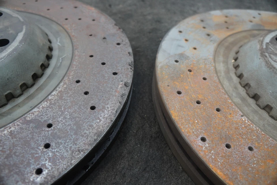 Set 2 Front Disc Brake Rotor 2224200372 OEM Mercedes S600 Maybach W222 2015-17 - Image 4 of 4