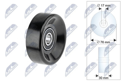 Umlenk Führungsrolle Keilrippenriemen für CHRYSLER DODGE CADILLAC PLYMOUTH JEEP