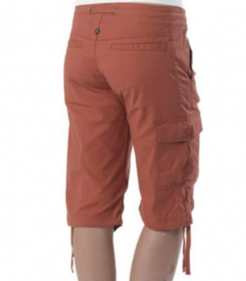 prAna Emma Knickers Cargo Bermuda Shorts-Koi Terra Cotta Orange-Size 4-Outdoor