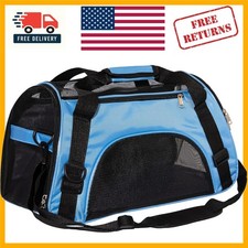 Versatile Pet Carrier for Cats, Dogs, and Small Animals, Airline Approved, Blue