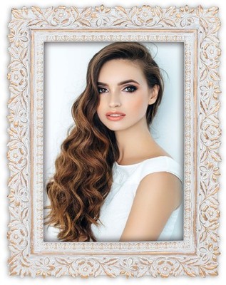 ZEP Fotorahmen Tulip gold 13x18 cm eleganter Portraitrahmen mit Aufsteller