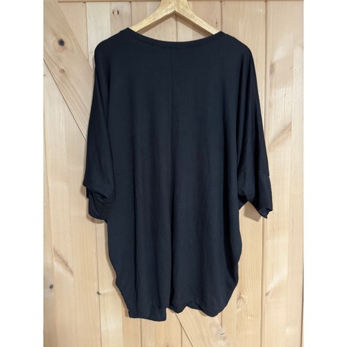 LuLaRoe | Naomi Black 3/4 Sleeve V Neck Tunic Top NWT | Size XL (18-20) - 第 2/9 張圖片