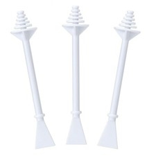 100 Pcs Nose Wax Sticks, Plastic Hair Applicator Stick with White