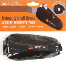 Protec Trumpet/Small Brass Single Neoprene Mouthpiece Pouch with Zipper Closure