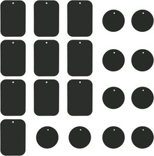 DSTELIN Universal Metal Plate 20 Pack for Magnetic Phone Car Mount Black
