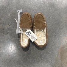 Stars Above Women's Suede Moccasin Slippers, Brown, Size 7