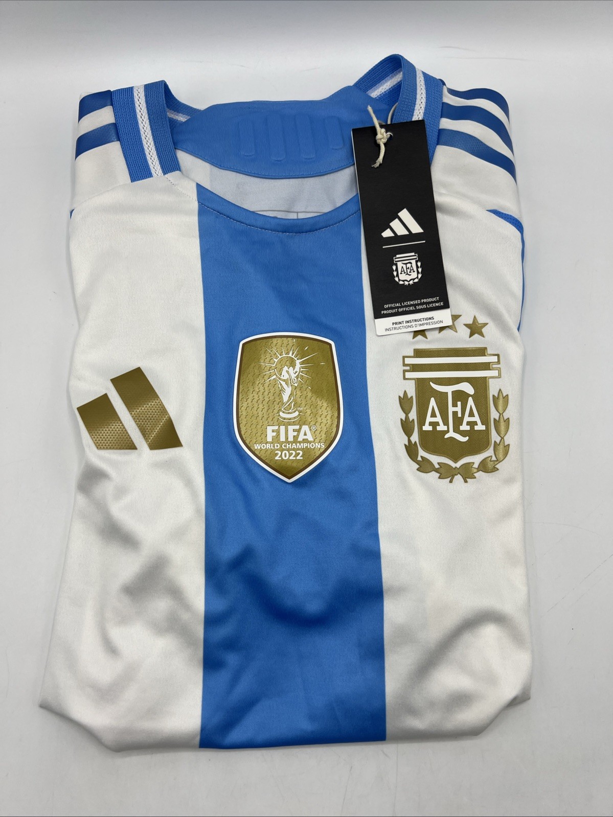 Adidas AFA FIFA World Champions 2022 Slim Fit Home Jersey Men's US Size S New