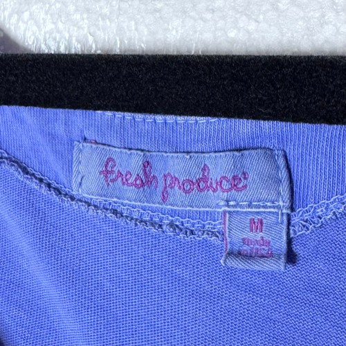 Maxi abito donna blu medio Fresh Produce senza maniche scollo quadrato spiaggia cotone - Foto 2 di 11