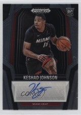 2024-25 Panini Prizm Black Rookie Signatures Keshad Johnson #RS-KES Auto 1h8v