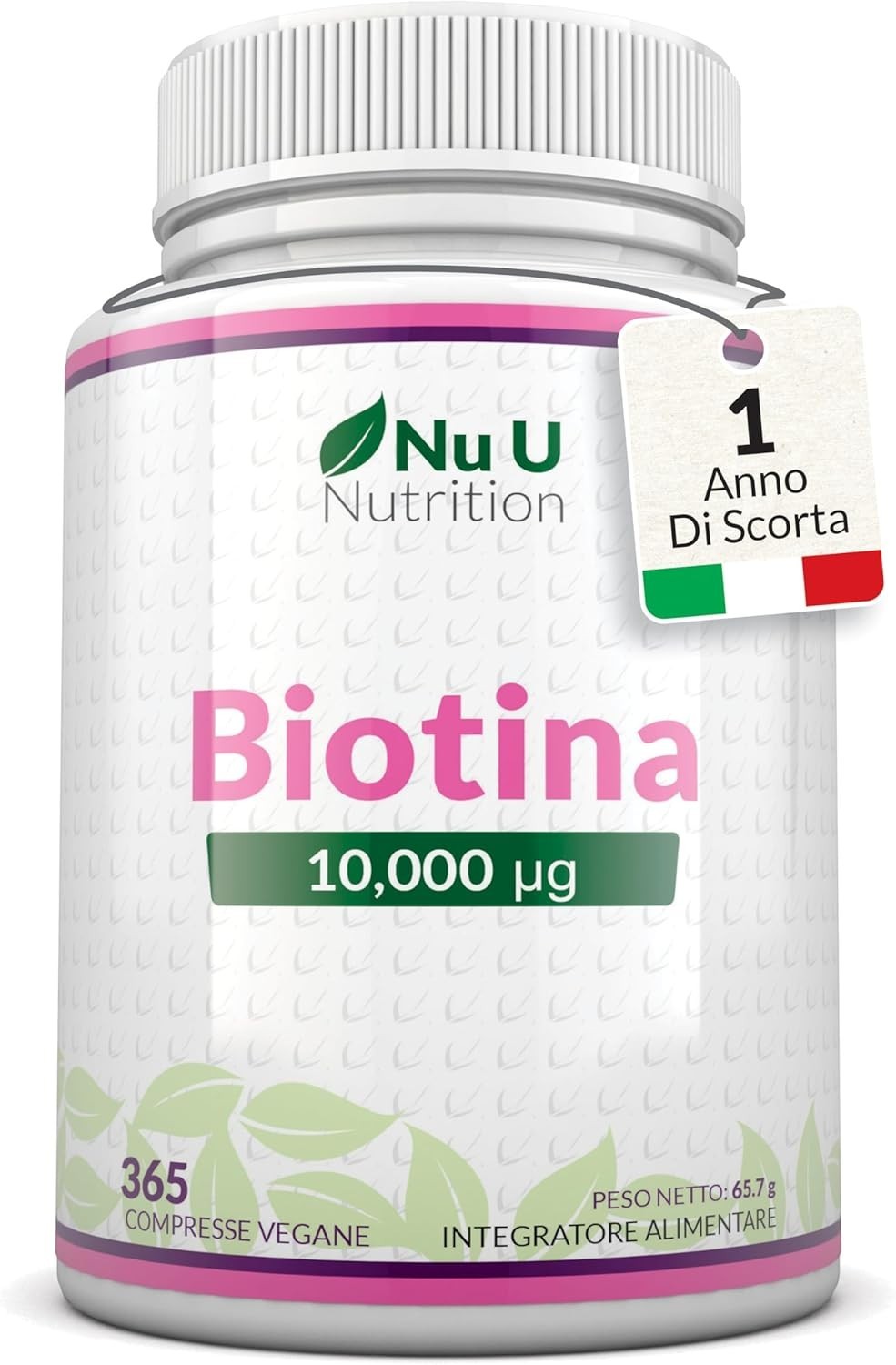 Biotina Capelli e Unghie 365 Compresse Vegane - Trattamento Bellezza