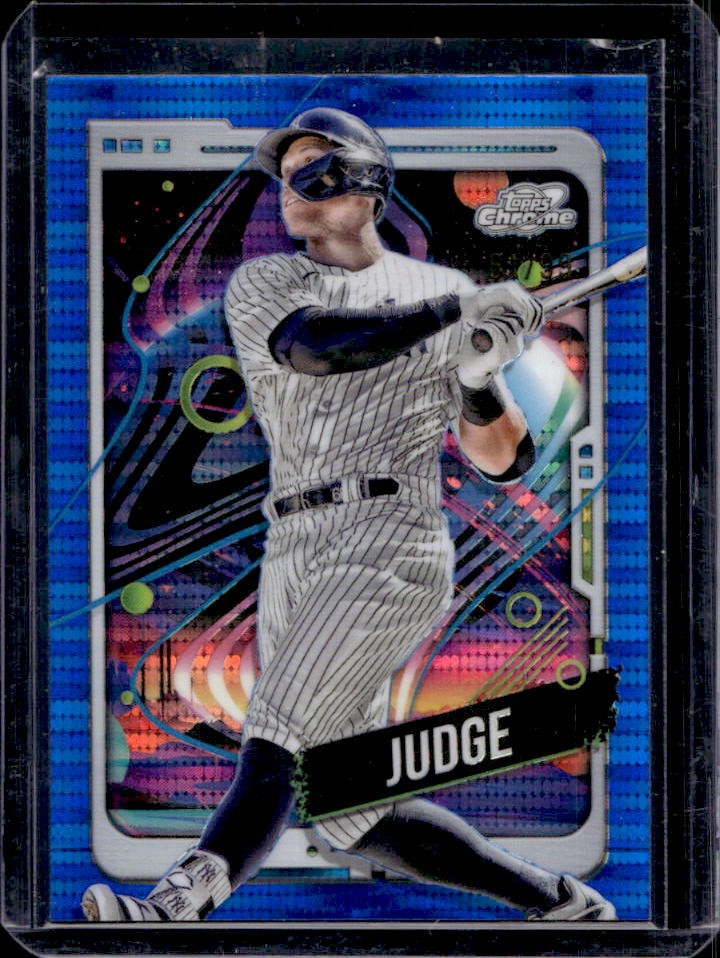 2024 Topps Cosmic Chrome Aaron Judge Blue Moon Refractor #/99 Yankees