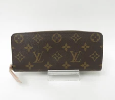 Authentic LOUIS VUITTON Monogram Portefeuille Clemence Zippy Wallet S#46776