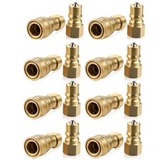 8 Set 1/4" Quick Disconnect Coupler Valve for Carpet Cleaning Wand Truck Mount