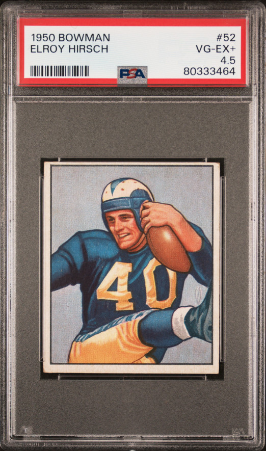 1950 BOWMAN #52 ELROY HIRSCH PSA 4.5