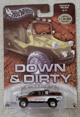 ホットウィール DOWN & DIRTY トヨタ トラック Hot Wheels Down & Dirty Toyota Truck Limited Edition, 1 of 20,000