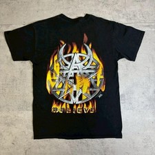 00S Disturbed M-Band T-Shirt Vintage Fire Pattern
