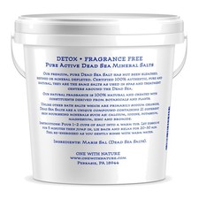 5LB Dead Sea Bath Salt Soak - Unscented Mineral Rich