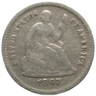 1867-S Seated Liberty Half Dime