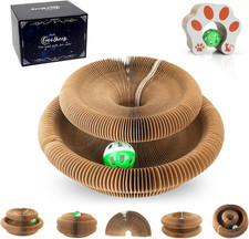 Accordion Magic Organ Cat Scratcher Toys for Indoor Cats - Cardboard Cat Scratch