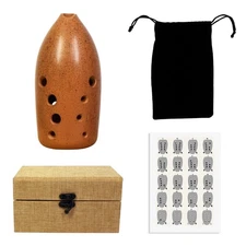 F Key - Xun Performance Level Chinese Flute 10 Hole Ceramics Xun Professional...