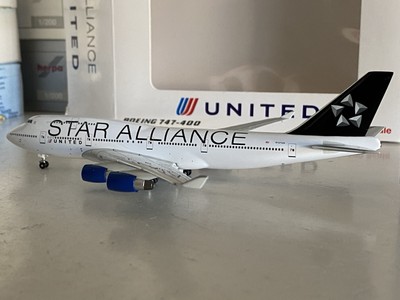 Witty Wings United Airlines Boeing 747-400 1:400 N121UA A13054 Star Alliance
