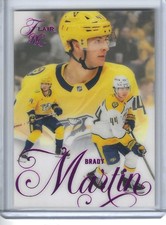 2025-26 UD FLAIR HOCKEY #195 BRADY MARTIN RC SP BACKHECK /199 PREDATORS