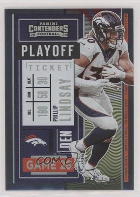 2020 Panini Contenders Playoff Ticket /199 Phillip Lindsay #72 ey6