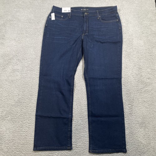 NWT Member's Mark Straight Fit Stretch Denim Jeans 38 x 29 Blue Dark Wash - Picture 1 of 4