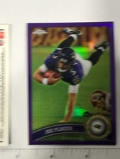 2011 Topps Chrome Purple Refractor #d /499 Joe Flacco #95 Baltimore Ravens
