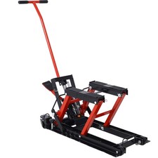 Hydraulic Motorcycle Lift Jack Portable Motorcycle Lift Table With 4 Wheels