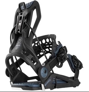 NIDECKER Men's Flow Fenix Performance Mid-Soft Bombproof TPU Snowboard Bindings
