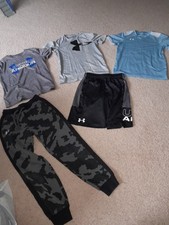 LOT OF UNDER ARMOUR YOUTH MEDIUM M SHIRTS PANTS SHORTS SHIRT