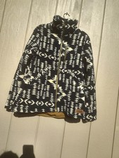 Pendleton Fleece NAVY/IVORY AZTEC Jacket Coat Size S/P