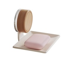 Airooglee Walnut Stainless Steel Soap Dish Suction Cup