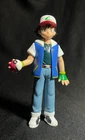 TOMY Pokemon Ash Ketchum 4.75" Figure 1998 Game Freak Vintage Trainer Loose