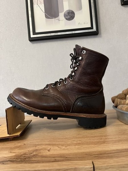 Men Red Wing Boots Brown Leather 40