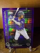 2025 Topps Pro Debut - Chrome Bairon Ledesma #PDC-192 Purple Refractor /125 (RC)