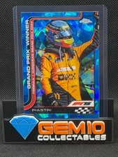 OSCAR PIASTRI 2025 TOPPS CHROME SAPPHIRE F1 GP WINNER #105